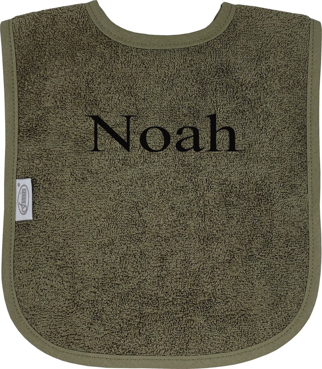 Slabbetje uni line - forest - met EIGEN naam