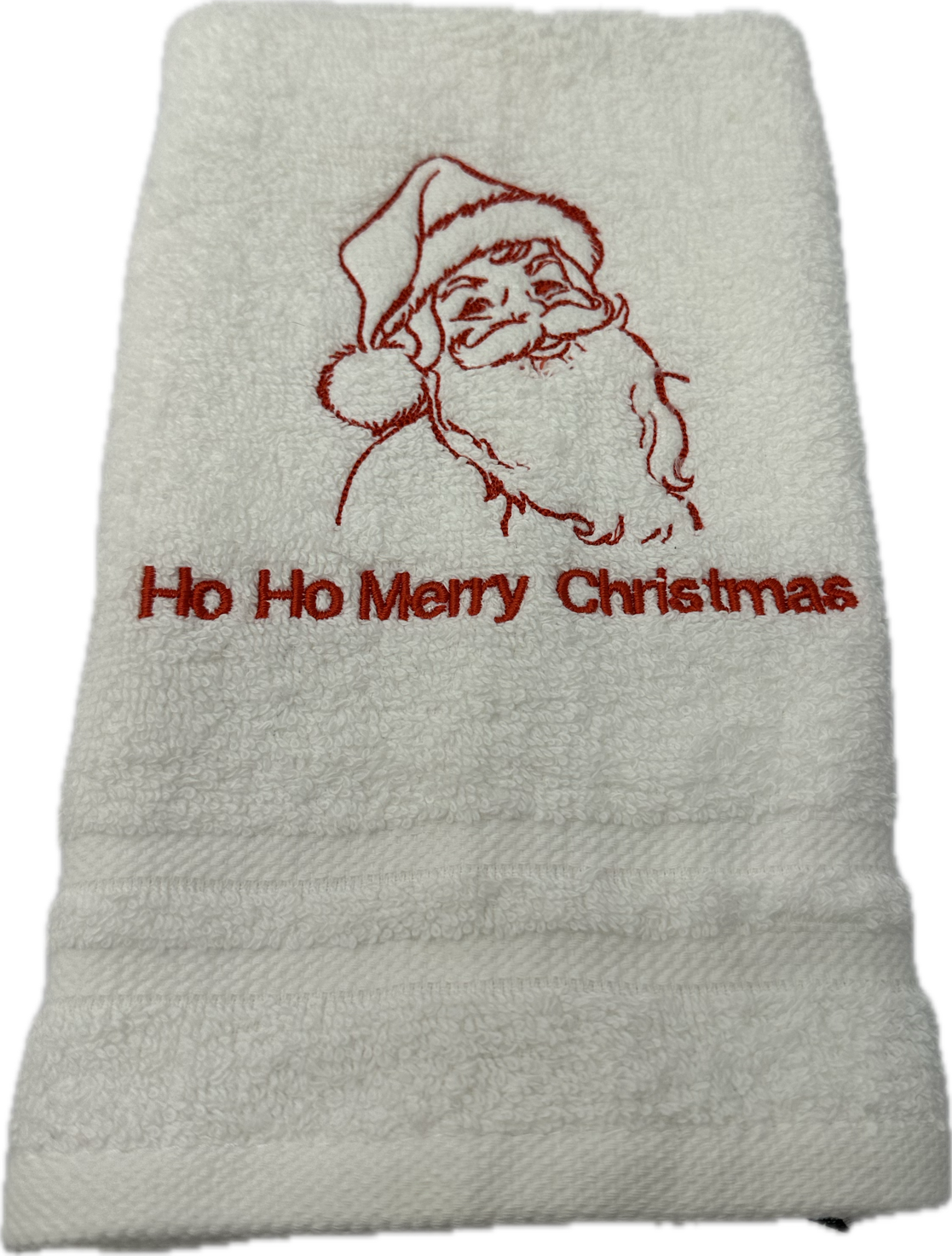Kerst gastendoekjes set 2 stuks -Ho Ho kerstman- gastendoekjes, relatie geschenk,