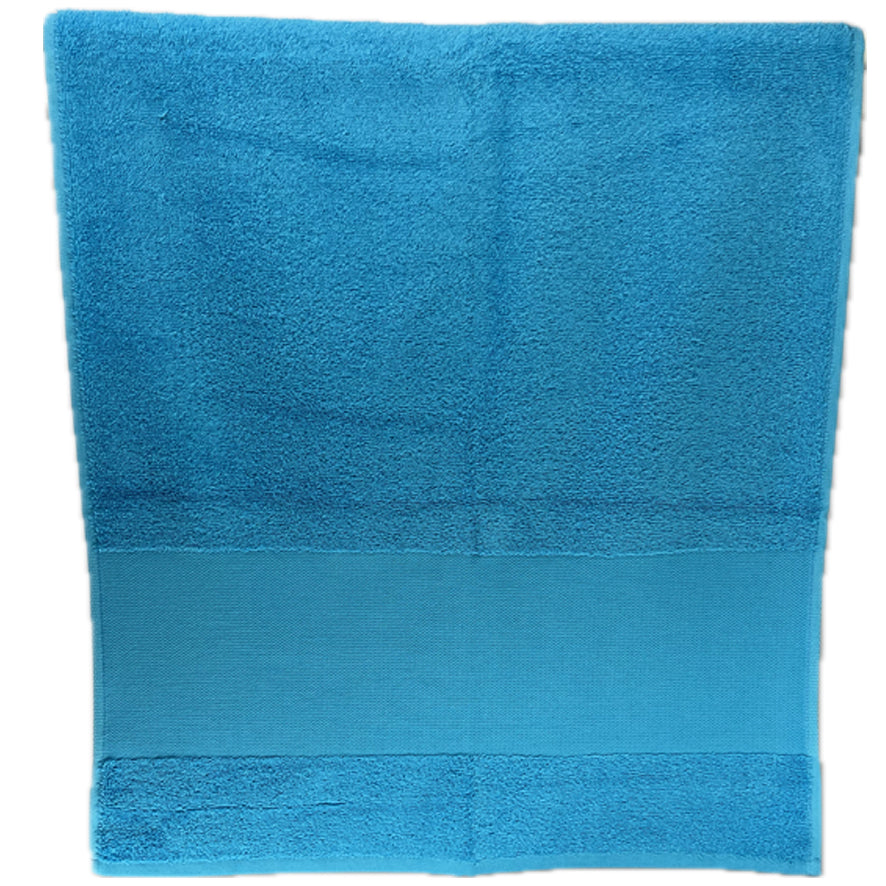 Handdoek - blauw - Gepersonaliseerd met naam