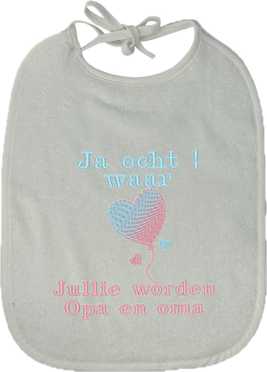 Slab wit - jullie worden opa en oma