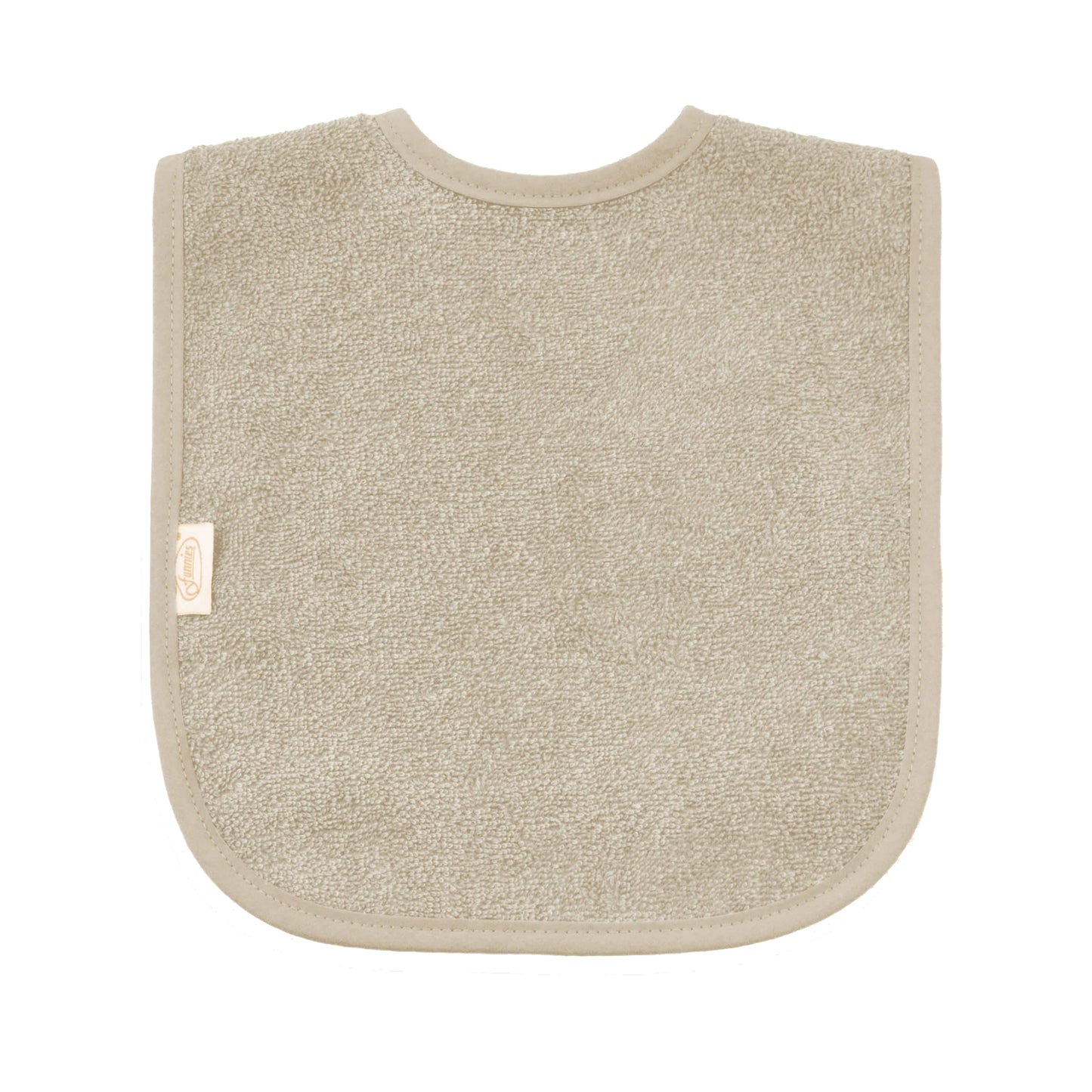 Slabbetje uni line - cream - met EIGEN naam