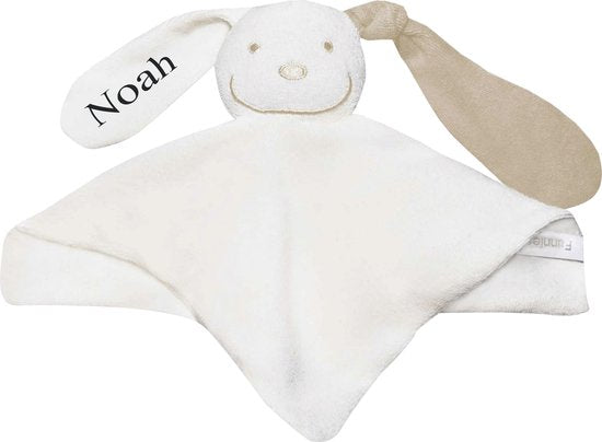 Tutpop wit met cream oor - met EIGEN naam