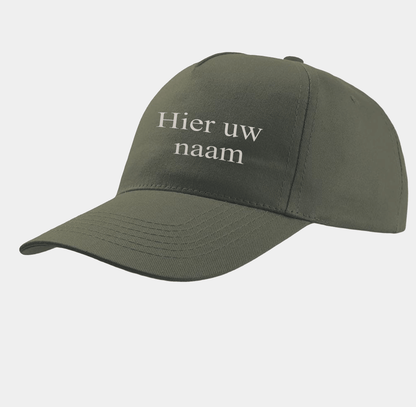 Pet -diverse kleuren met geborduurde eigen naam