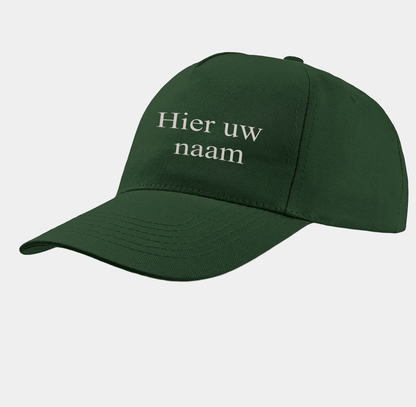 Pet -diverse kleuren met geborduurde eigen naam