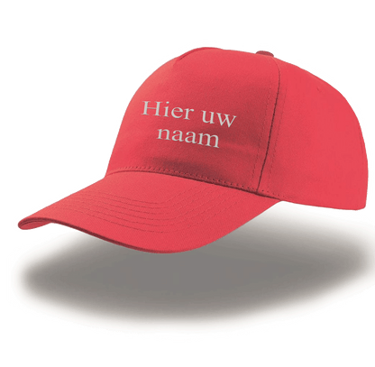 Pet -diverse kleuren met geborduurde eigen naam