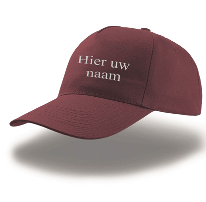 Pet -diverse kleuren met geborduurde eigen naam