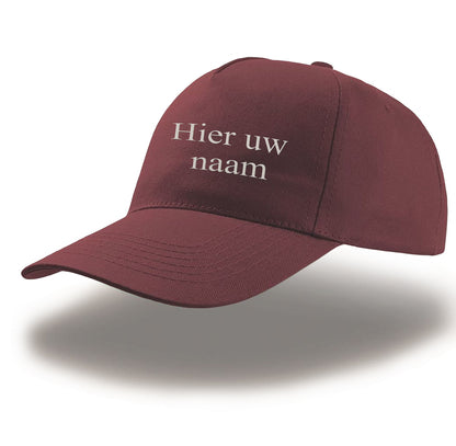 Pet -diverse kleuren met geborduurde eigen naam