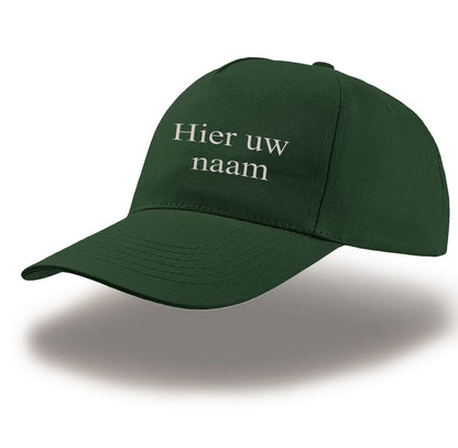 Pet -diverse kleuren met geborduurde eigen naam