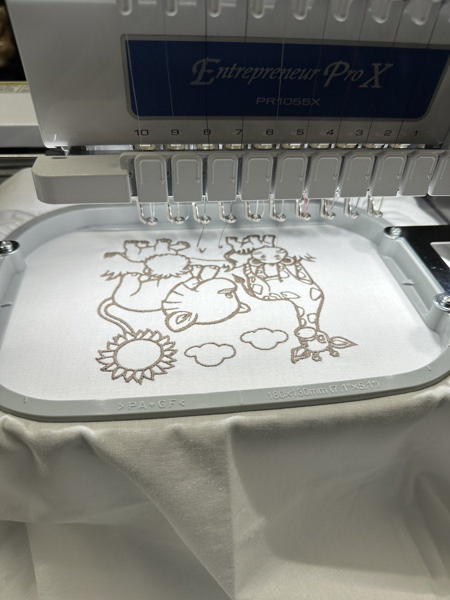 Ledikant lakentje jungle dieren geborduurd