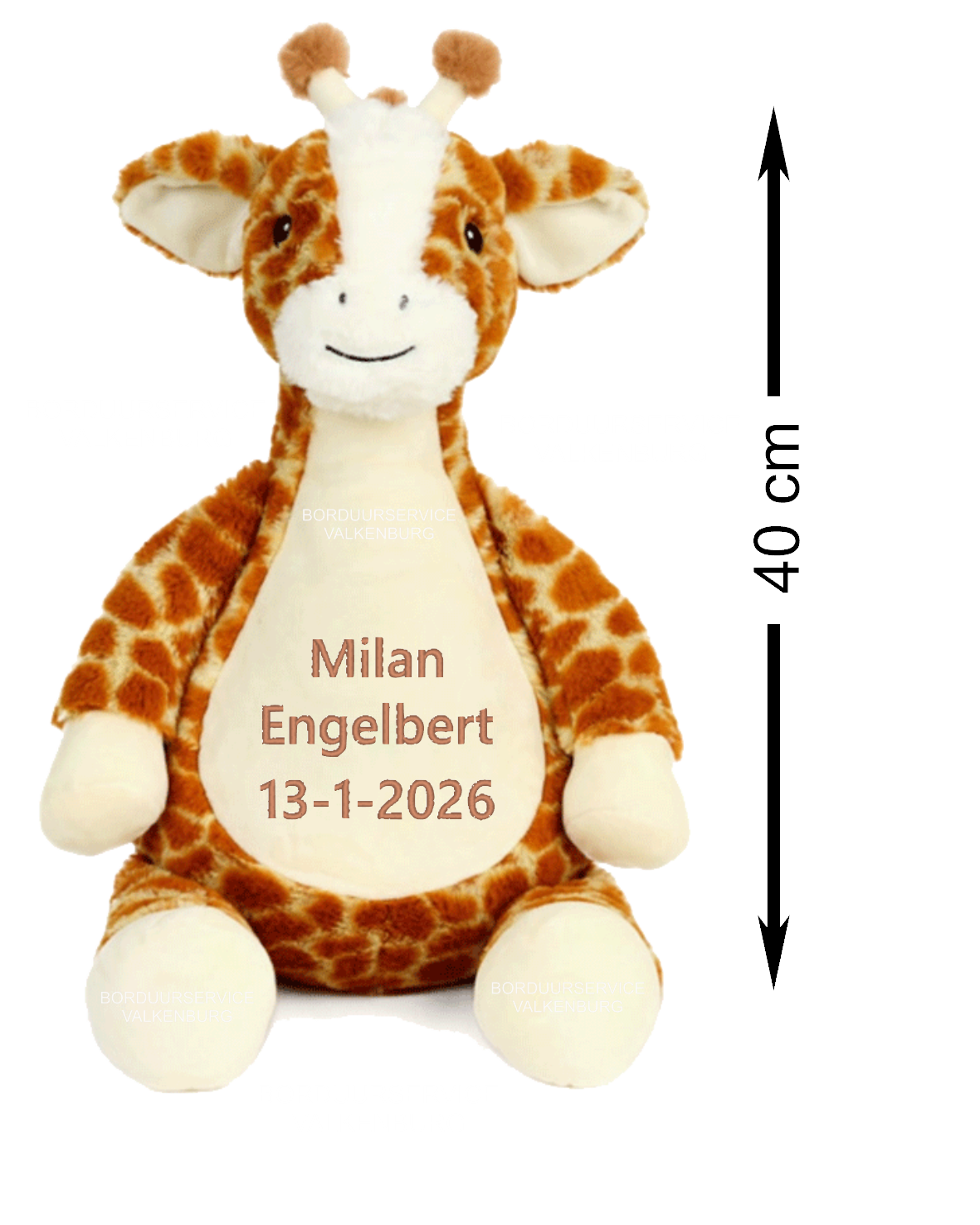 Cubbies Babygiraffe met eigen gegevens