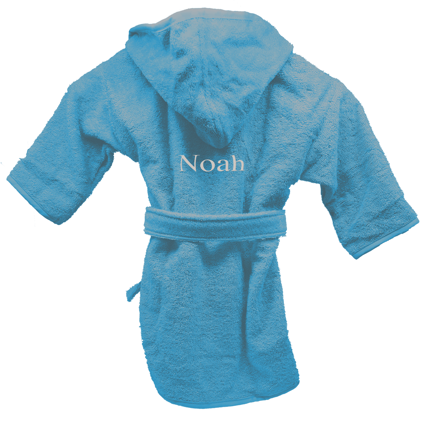 Badjas uni line blauw met gratis geborduurde naam