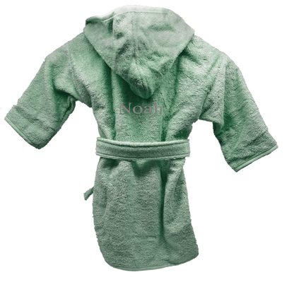Badjas uni line stone green met gratis geborduurde naam