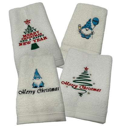 Kerst gastendoekjes - SET 4st. - Merry Christmas - geschenk - cadeau - gift