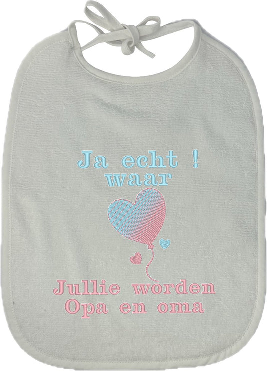 Slab wit - jullie worden opa en oma