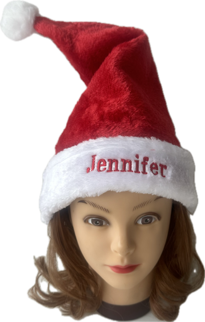 Exclusieve geborduurde kerstmuts met naam