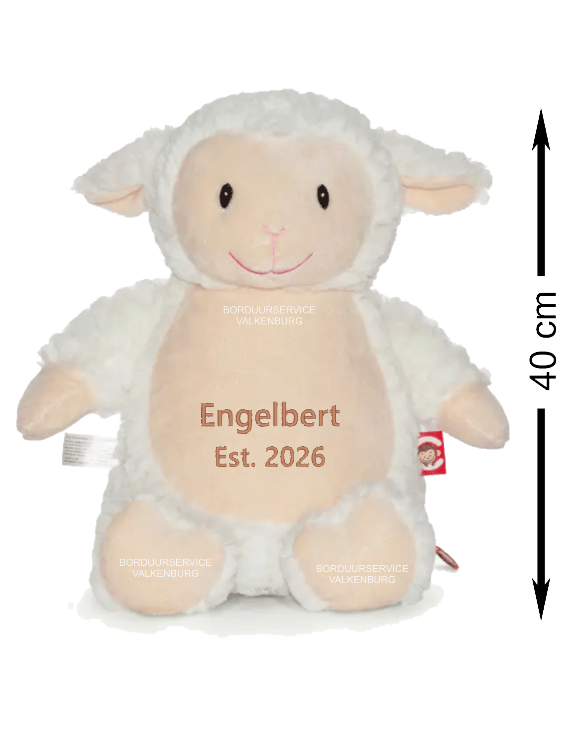 Cubbies Knuffelschaapje-Blokletters-Naam-Est