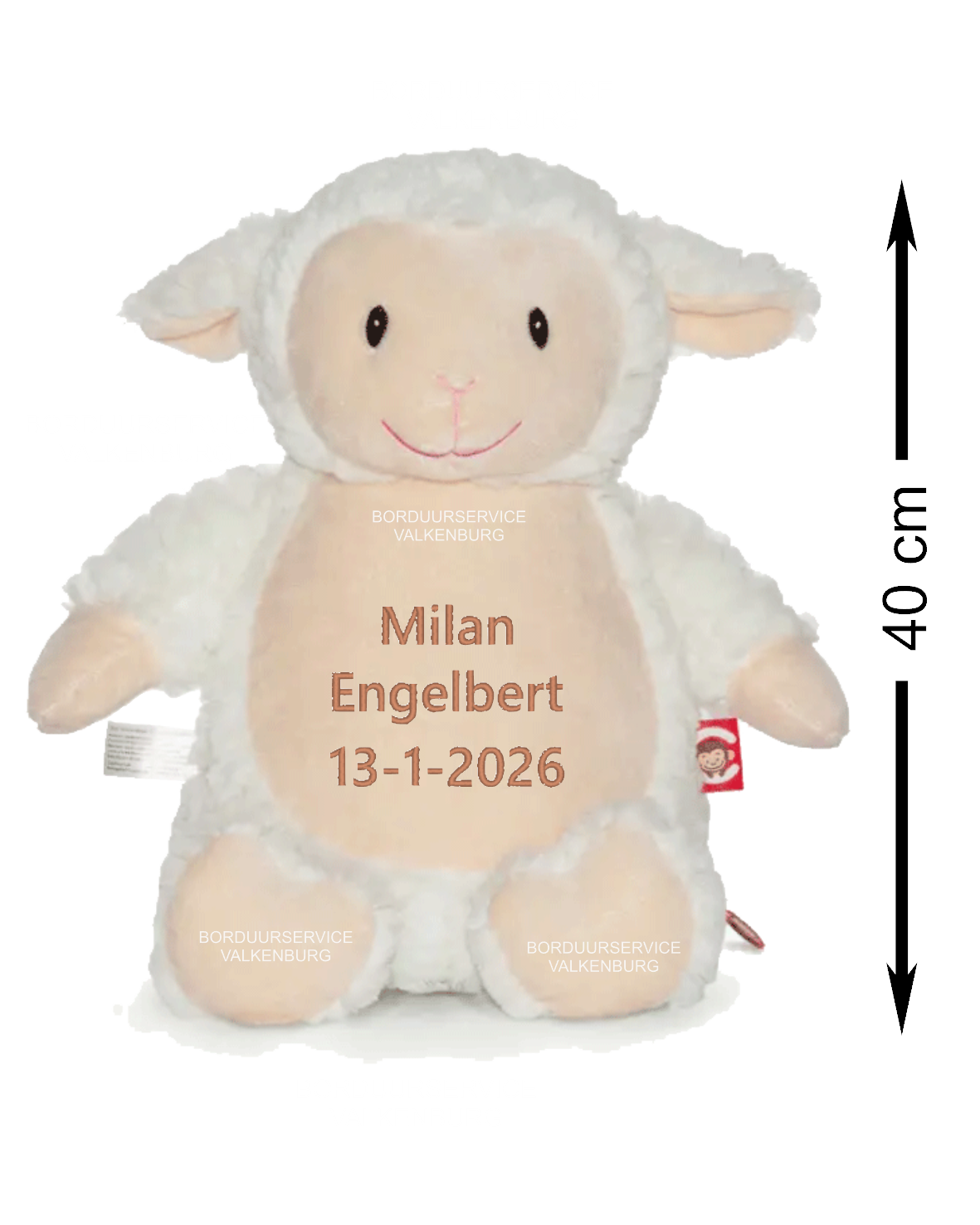 Cubbies Knuffelschaapje-Blokletters-Naam-Est