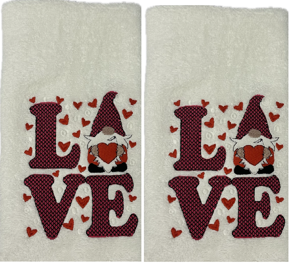 Kerst gastendoekjes - 2st - Love Gnoom - Christmas - relatiegeschenk - geschenk - cadeau - gift -verjaardag