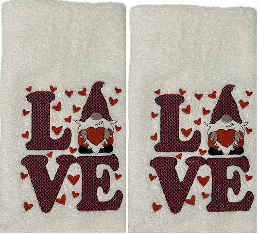 Kerst gastendoekjes - 2st - Love Gnoom - Christmas - relatiegeschenk - geschenk - cadeau - gift -verjaardag