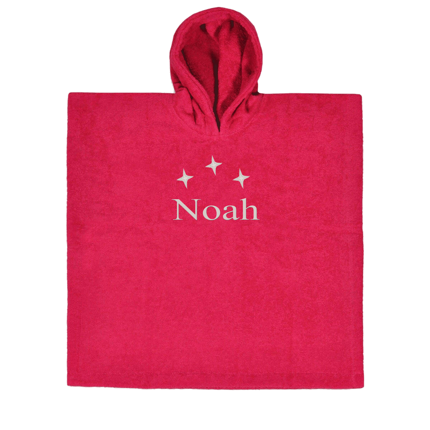 Poncho fuchsia (55x55) - 1 stuk Met GRATIS uw naam er op geborduurd | Borduurservice Valkenburg