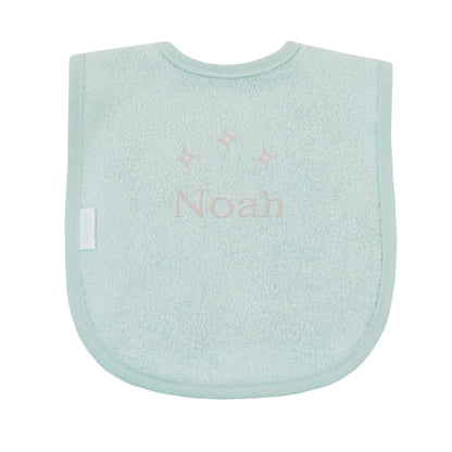 Slabbetje uni line - mint  - met EIGEN naam