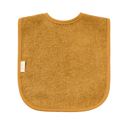 Slabbetje uni line - oker geel  - met EIGEN naam