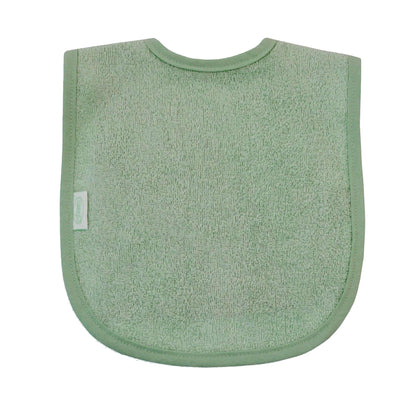 Slabbetje uni line - stone green  - met EIGEN naam