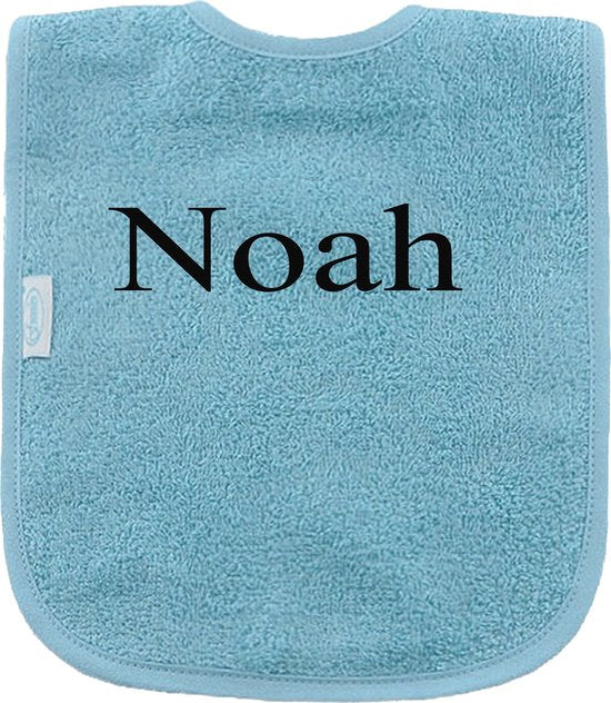 Slabbetje uni line - blauw - met EIGEN naam