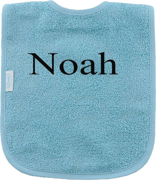 Slabbetje uni line - blauw - met EIGEN naam