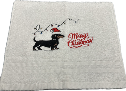 Kerst gasten doekjes tecket merry christmas 2 stuks