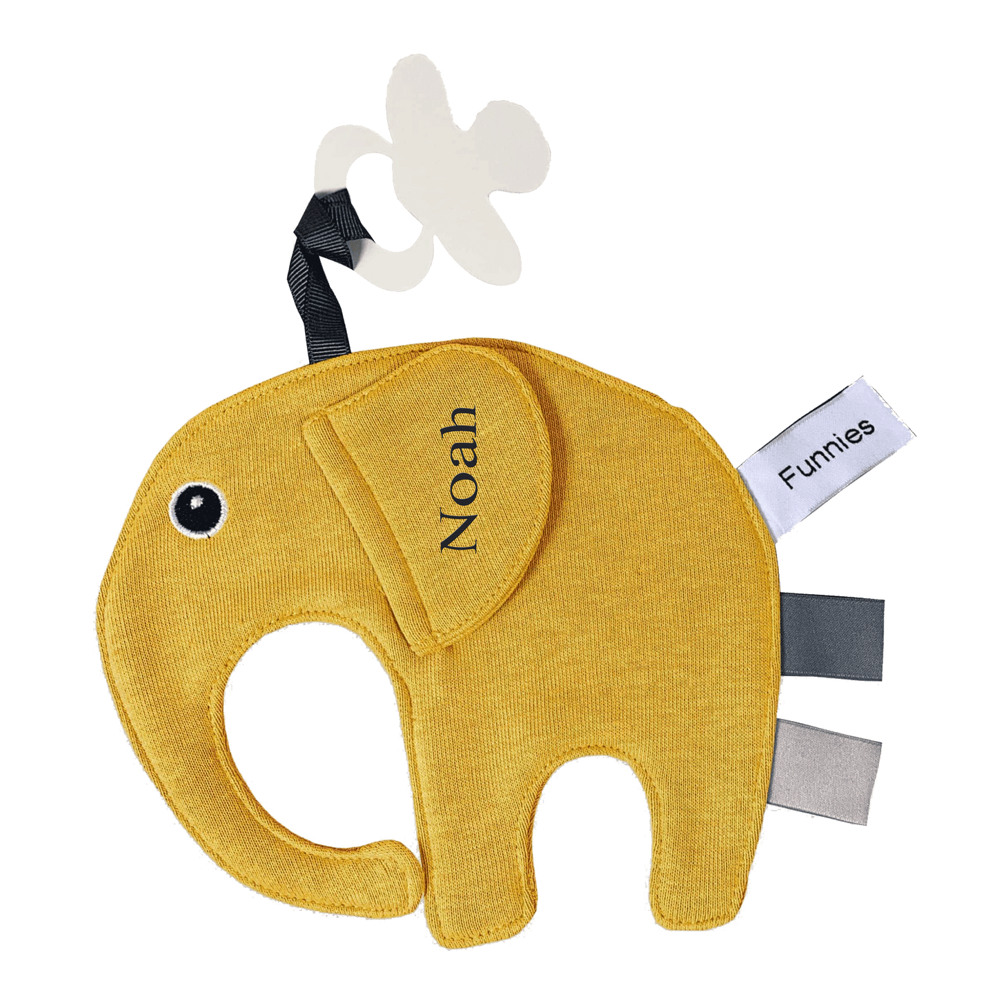 Tutpop Ollie de olifant met Naam – Gepersonaliseerd Borduurwerk