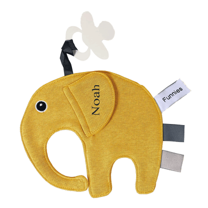 Tutpop Ollie de olifant met Naam – Gepersonaliseerd Borduurwerk