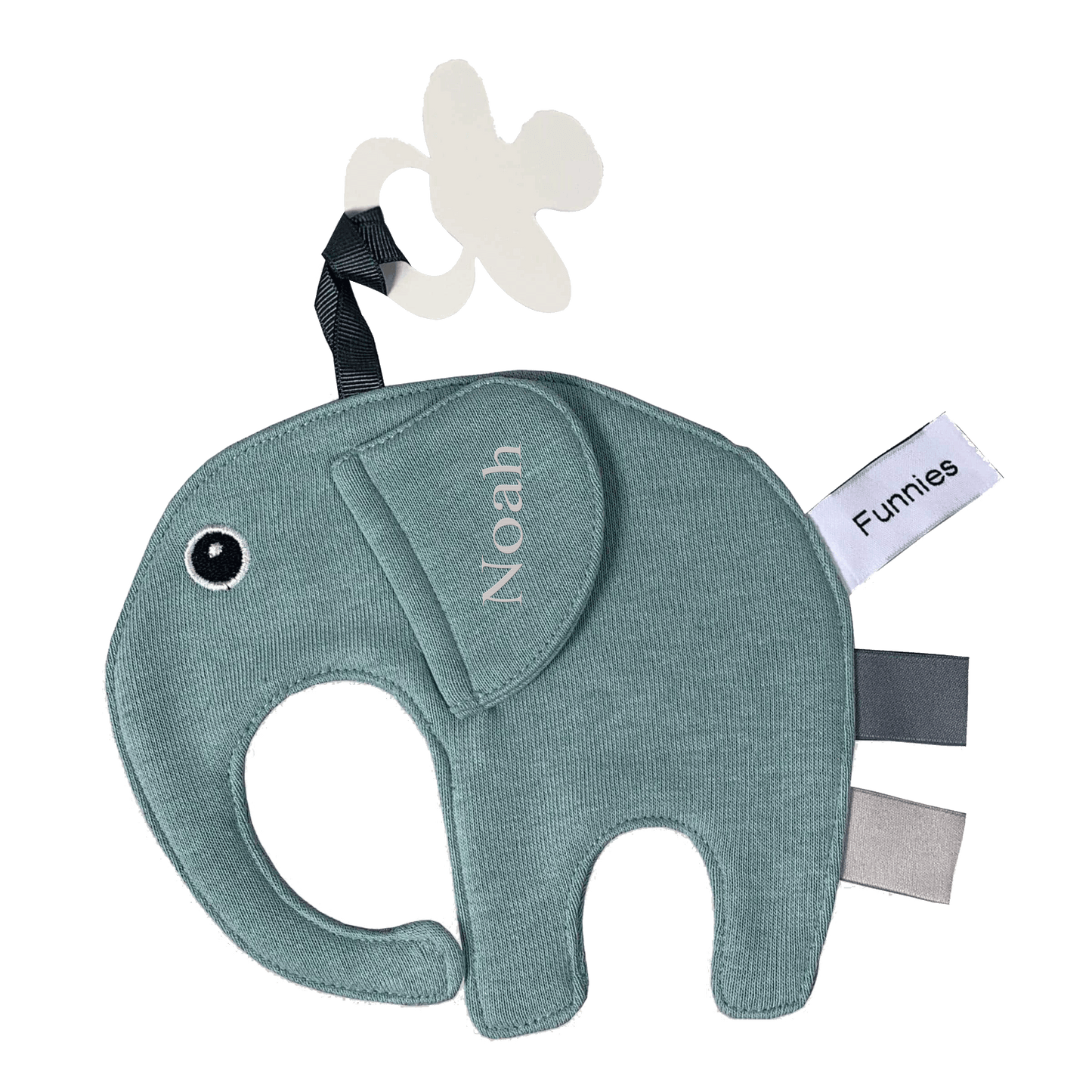 Tutpop Ollie de olifant met Naam – Gepersonaliseerd Borduurwerk