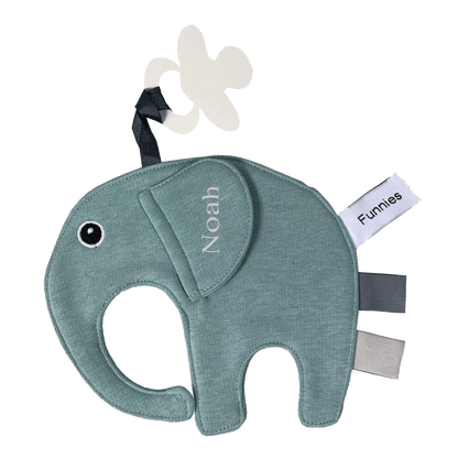 Tutpop Ollie de olifant met Naam – Gepersonaliseerd Borduurwerk