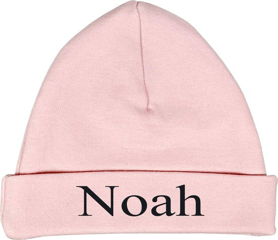 Babymutsje Blush 62-68- met naam geborduurd