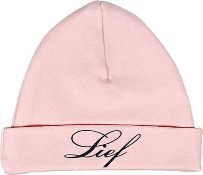 Babymutsje Blush 62-68- met naam geborduurd