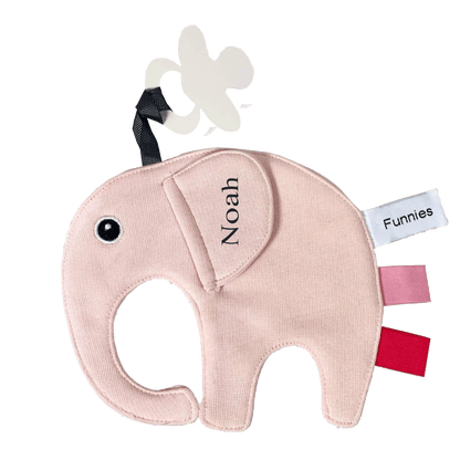 Tutpop Ollie de olifant met Naam – Gepersonaliseerd Borduurwerk
